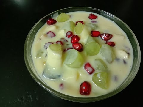 Fruit custard / mixed fruit custard recipe