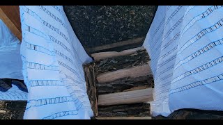 Getting the most wood into the "barrow bags" or weekender firewood bags Will I fit more wood?