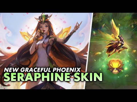 🎵 🐦 *NEW* GRACEFUL PHOENIX SERAPHINE SKIN is very 'nature-y' | Seraphine Full PBE Gameplay | Luminum