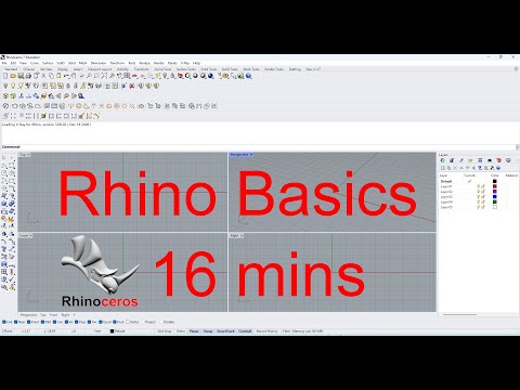 Rhino Tutorial | Basics | Interfaces | Tools | Basic Commands