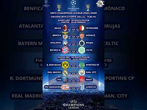 #Playoffs #16avos #Vuelta #UEFAChampionsLeague #PSG #Juventus #Milan #Bayern #ManCity #RealMadrid