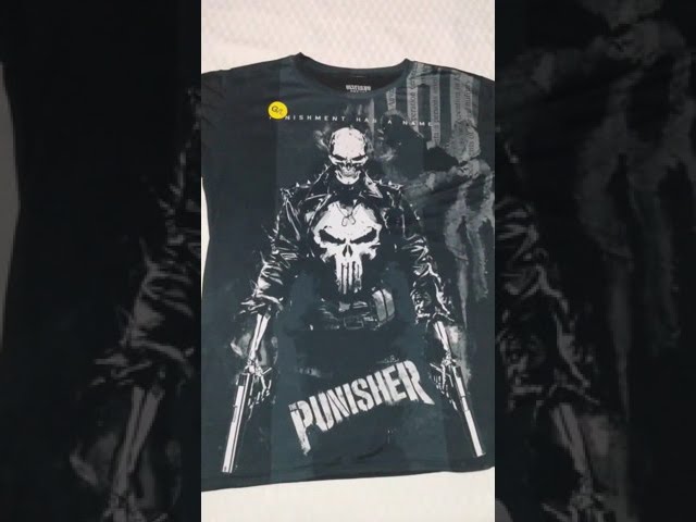 Vídeo relacionado con Marvel Avengers Punisher Skull Camiseta, Negro (Black Blk), XX-Large para Hombre