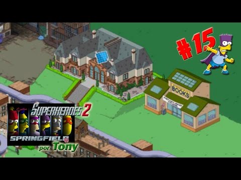 Los Simpson Springfield, Superhéroes 2 "Cap. 15 - Libros de Springfield y Mansión nivel 6" por Tony