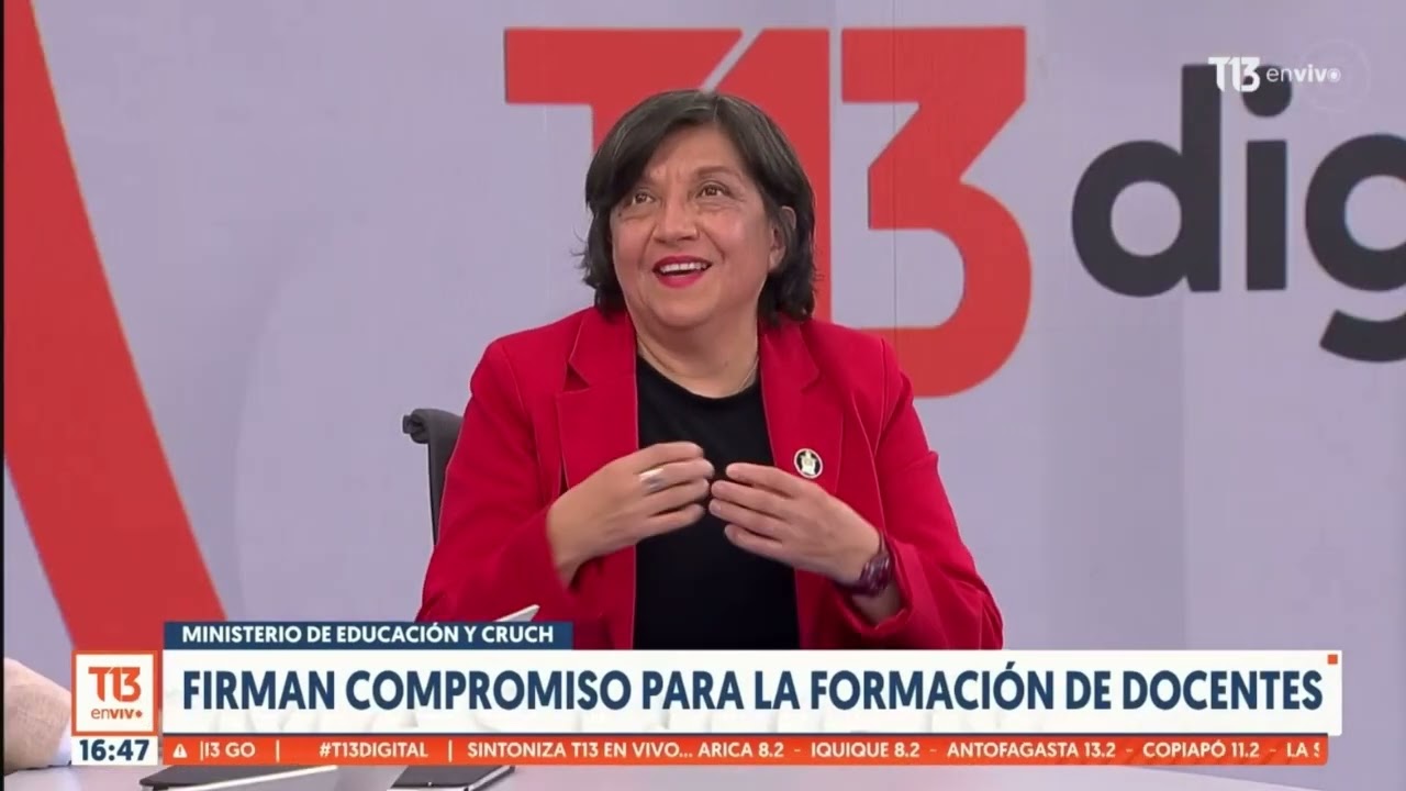 UMCE en la prensa - Rectora Elisa Araya en entrevista en T13