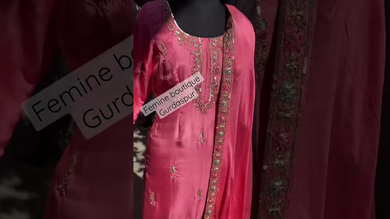 Pure silk suit #salwarsuit #boutiqueshopping #handwork #silk #gurdaspur #canada #instagram