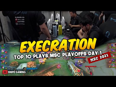 EXECRATION TOP 10 PLAYS FROM MSC PLAYOFF DAY 1 | MLBB SOUTHEAST ASIA CUP 2021