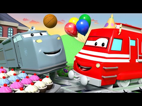 Vlak Troy - Party Vlak  Troy spašava Noć - Vlak Troy Sezona 🚄 Crtani sa kamionima za djecu