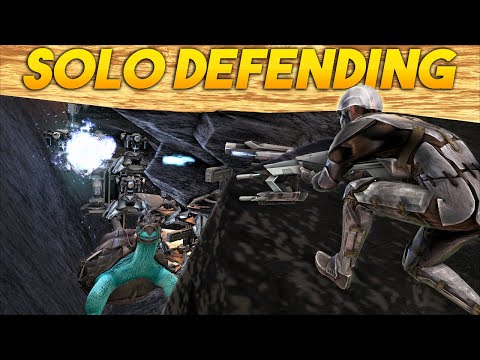 SOLO Defending The Best Rathole On ARK