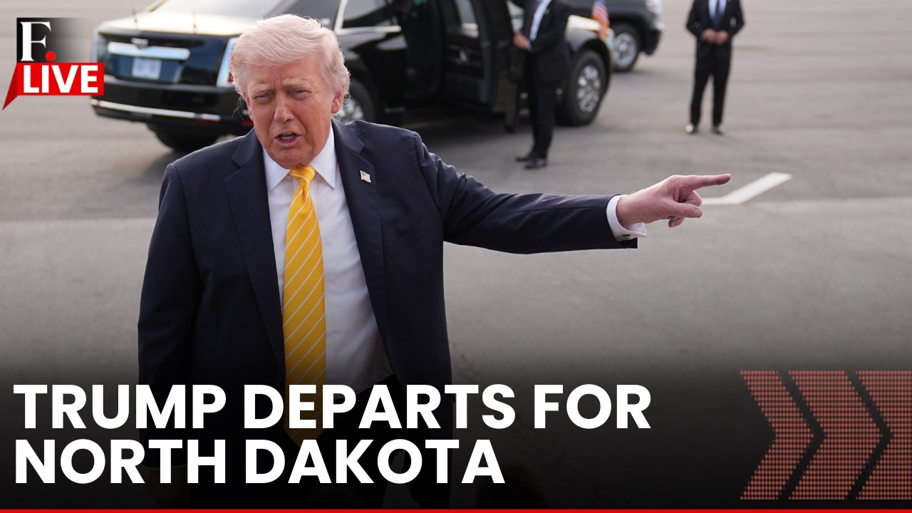 TRUMP LIVE: US President Donald Trump Departs from White House For North Dakota