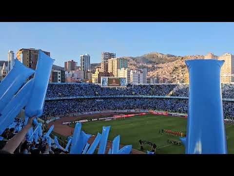 "Recibimiento Club Bolivar Vs. Internacional 22/08/2023 #s23ultra" Barra: La Vieja Escuela • Club: Bolívar