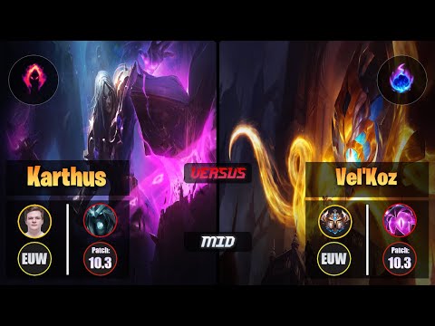 Jenax KARTHUS (Mid) [Dark Harvest] VS VEL'KOZ - Challenger EUW Patch 10.3