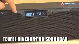 Teufel Cinebar Pro high-end soundbar review - Hardware.Info TV