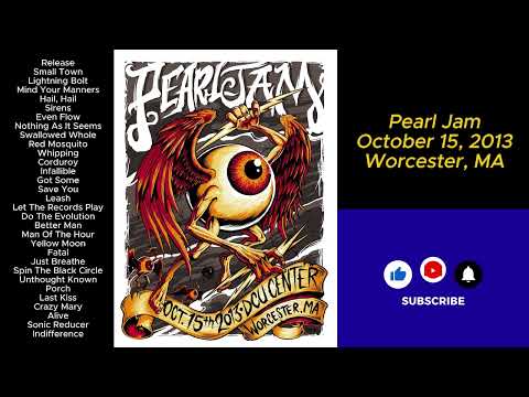 Pearl Jam October 15, 2013 Worcester Massachusetts Full Show LIVE Music Concert Alternative Grunge