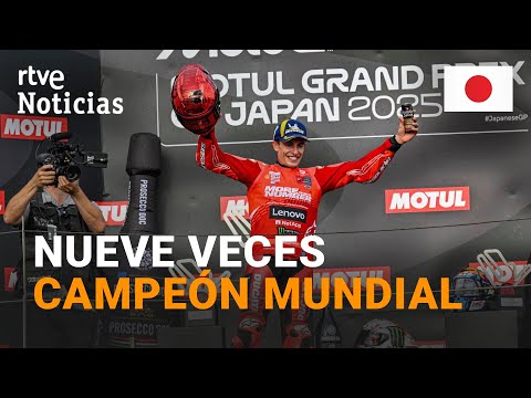 MOTO GP: Marc Marquez becomes the new world champion after finishing second in Japan | RTVE News