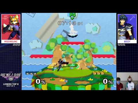 Beezy (Marth) vs. Missinglinc (Fox) - Losers Quarters - GGs Not 2 Close Tho