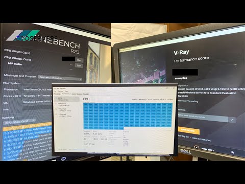 72 Core , 144 Thread Render Server / Cinebench + V-Ray 5 / HPE DL560 Gen9 , 4x CPU Node @ CTOServers