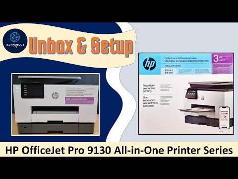 Thumbnail for HP OfficeJet Pro 9135e Printer: Unbox, Setup, Connect to Wireless Network & Print