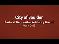 05 18 26 Parks And Recreation Advisory Board Meeting
