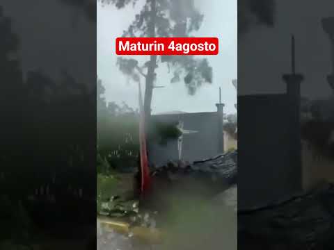 Fuertes ráfagas de viento causó estragos este #4agosto en la ciudad de Maturín, estado Monagas.