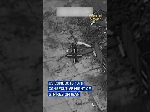 US conducts 10th consecutive night of strikes on Iran#worldnow