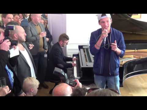 ESCKAZ in Copenhagen: Frans (Sweden) - No Woman No Cry (at Swedish embassy)