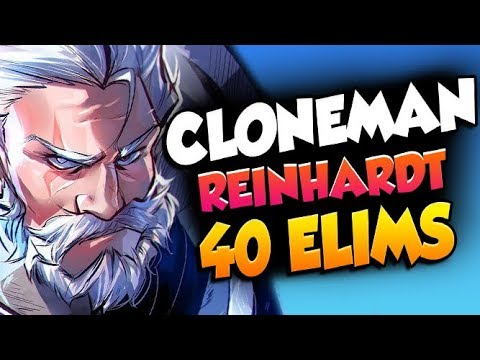 CLONEMAN16 BEST REINHARDT IN THE WORLD?! [ OVERWATCH SEASON 19 TOP 500 ]