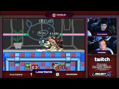 VS Weekly 8/27/14 Losers Semis- Cruz Control (Lucario) vs Nick Riddle (Link/Bowser) ProjectM