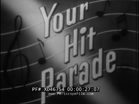 " YOUR HIT PARADE "  OCTOBER 30 1954 MUSICAL TV SHOW w/ RAYMOND SCOTT     LUCKY STRIKE ADS XD46754
