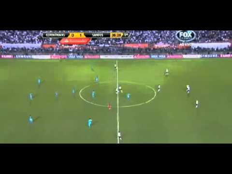 Corinthians 1x1 Santos - Copa Libertadores 20/06/2012 - GOLS - SEMI-FINAL