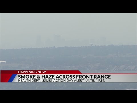 Smoke and haze across Front Range