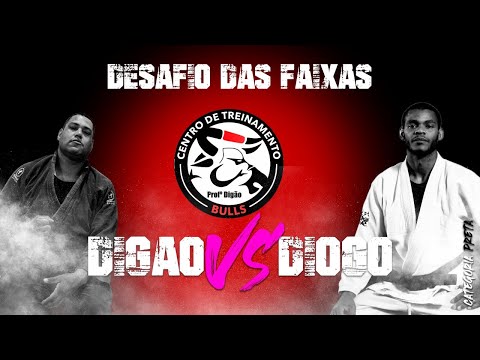 ROLA SOLTINHO - DIGAO VS DIOGO - DESAFIO DAS FAIXAS - BJJ AO VIVO - LUTA