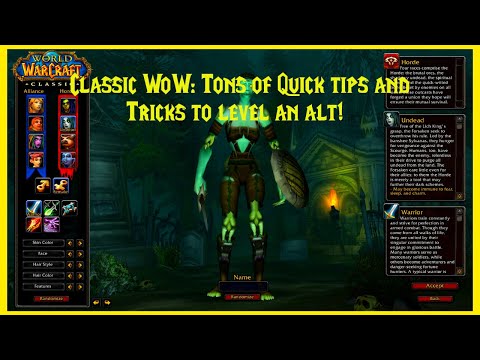 Classic WoW: Tons of Quick tips and Tricks to level an alt!