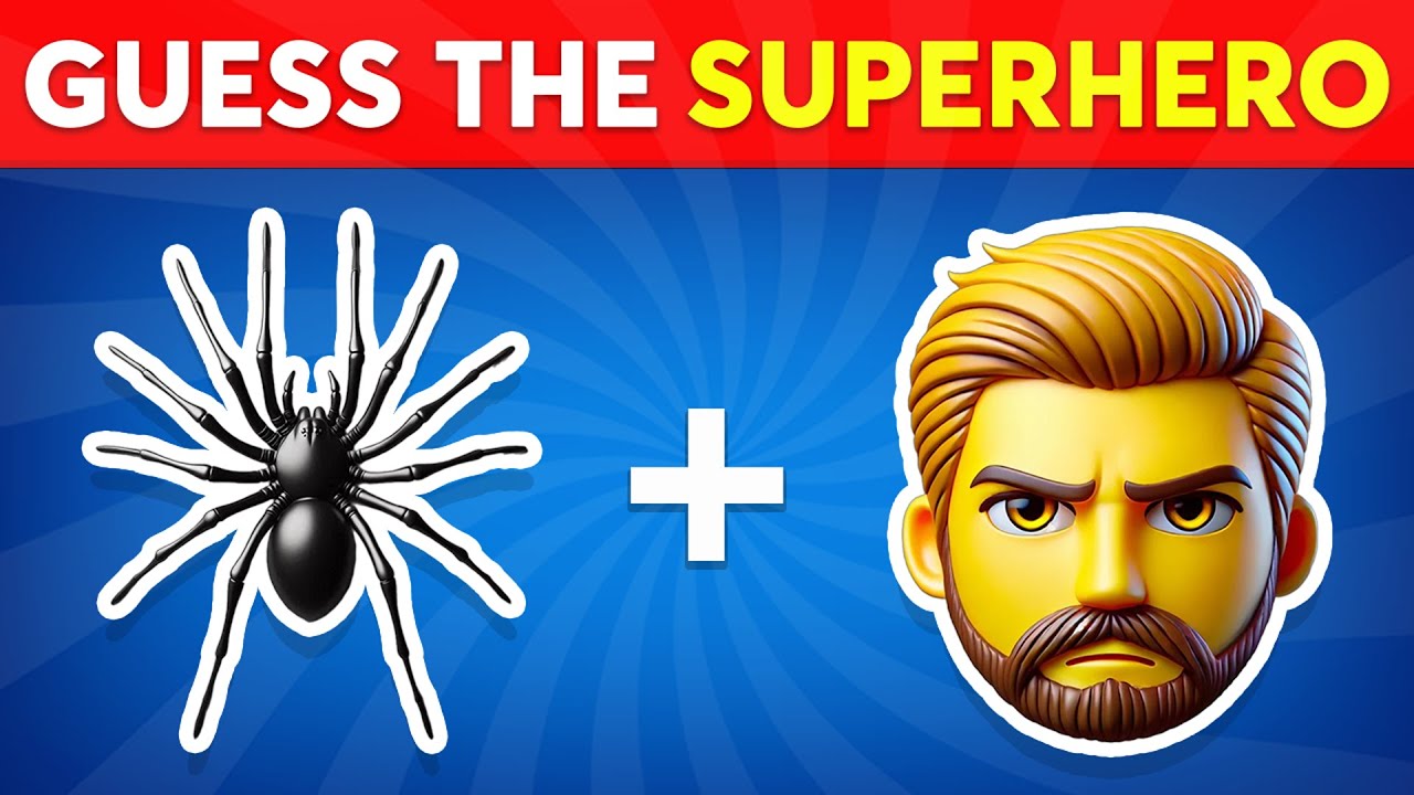Guess the Superhero by Emoji? 🕷🦸 Marvel & DC Superheroes Emoji Quiz