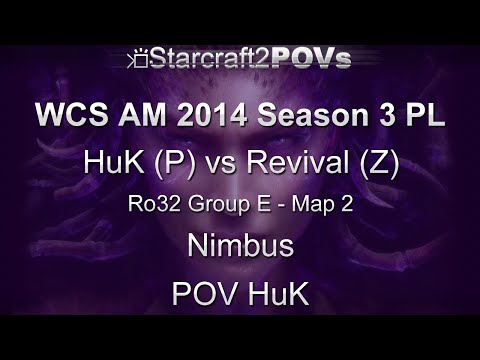 SC2 HotS - WCS AM 2014 S3 PL - HuK vs Revival - Ro32 Group E - Map 2 - Nimbus - HuK