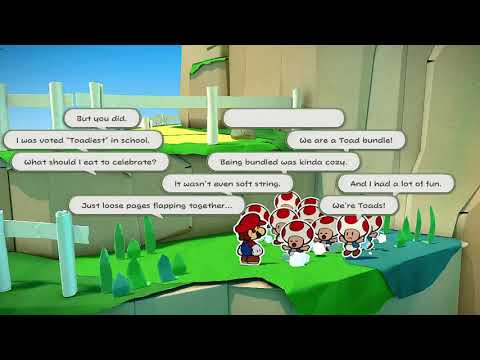 paper mario the origami king all toads talk at the same time!