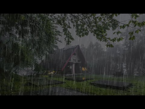 Hujan Pengantar Tidur-Suara hujan lebat di atap -Suara hujan untuk tidur nyenyak, relaksasi, belajar