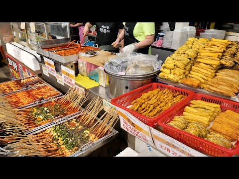 , title : '12가지 꼬마김밥, 쌀떡밀떡! 물어묵, 불어묵 ! 시장매출 1위 분식집 | Tteokbokki, Mini Kimbab, Fish Cake | Korean Street food'