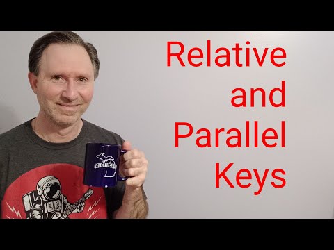 Music theory--relative and parallel keys.