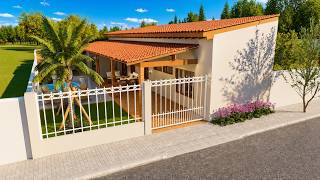 Casa de baixo custo | TELHADO COM UMA QUEDA | p740