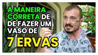 COMO fazer um vaso de 7 ERVAS | A Maneira Correta