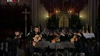 Zagreb Guitar Quartet - Bach Little Fugue BWV 578
