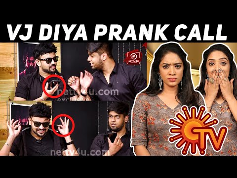 VJ Diya Got Pranked By Azhar & Aswath | Sun TV | Exclusive Interview