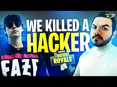 COURAGE & CIZZORZ KILL A HACKER IN FORTNITE! INSANE FREAKOUT! (Fortnite: Battle Royale) Video