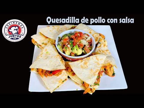 🔴Quesadilla de pollo y queso a la plancha -Sorteo CocinemosJuntos.