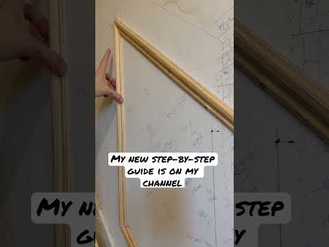 Panelling the stairs guide #diyhacks #panelling #wallpanelling #diyhack #stairspanelling #stairs
