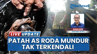 Roda Truk Kelapa Sawit Patah saat Menanjak, Hantam Rumah Warga di Subulussalam hingga Roboh