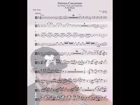 Mozart Sinfonia Concertante, Mvt. 3 - Excerpt on Viola - Sight Reading