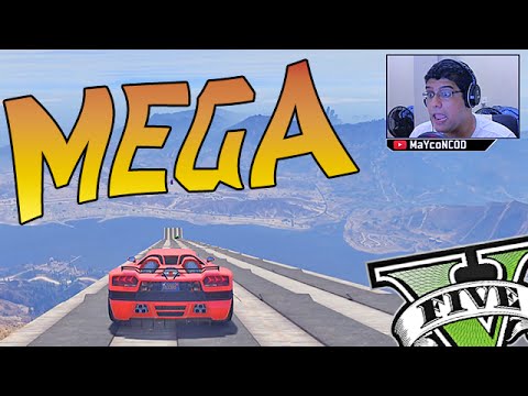 SUPER MEGA RAMPA GIGANTESCA - GTA V FUNNY MOMENTS #PS4