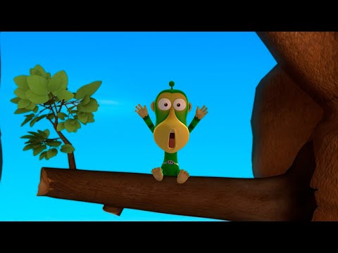 Alien Monkeys 👽 Grand canyon ⛰️ Animation for Kids | WOW CLUB