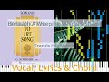 🎹Beneath A Weeping Willow's Shade, Chord & Lyrics, Francis Hopkinson, Synthesia Piano